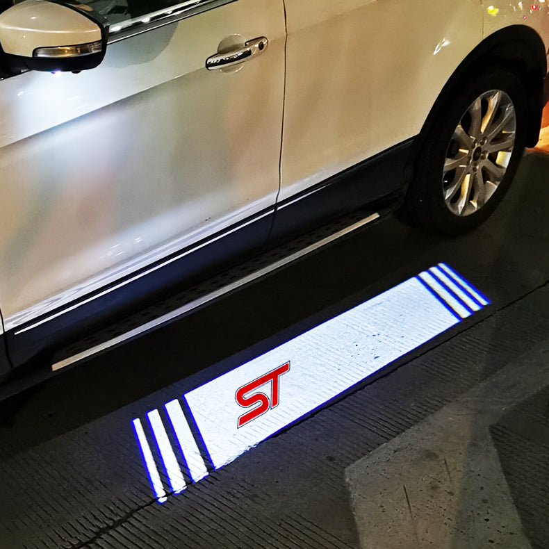 2x Ford Square Mirror light (plug&play) - 10 Logos