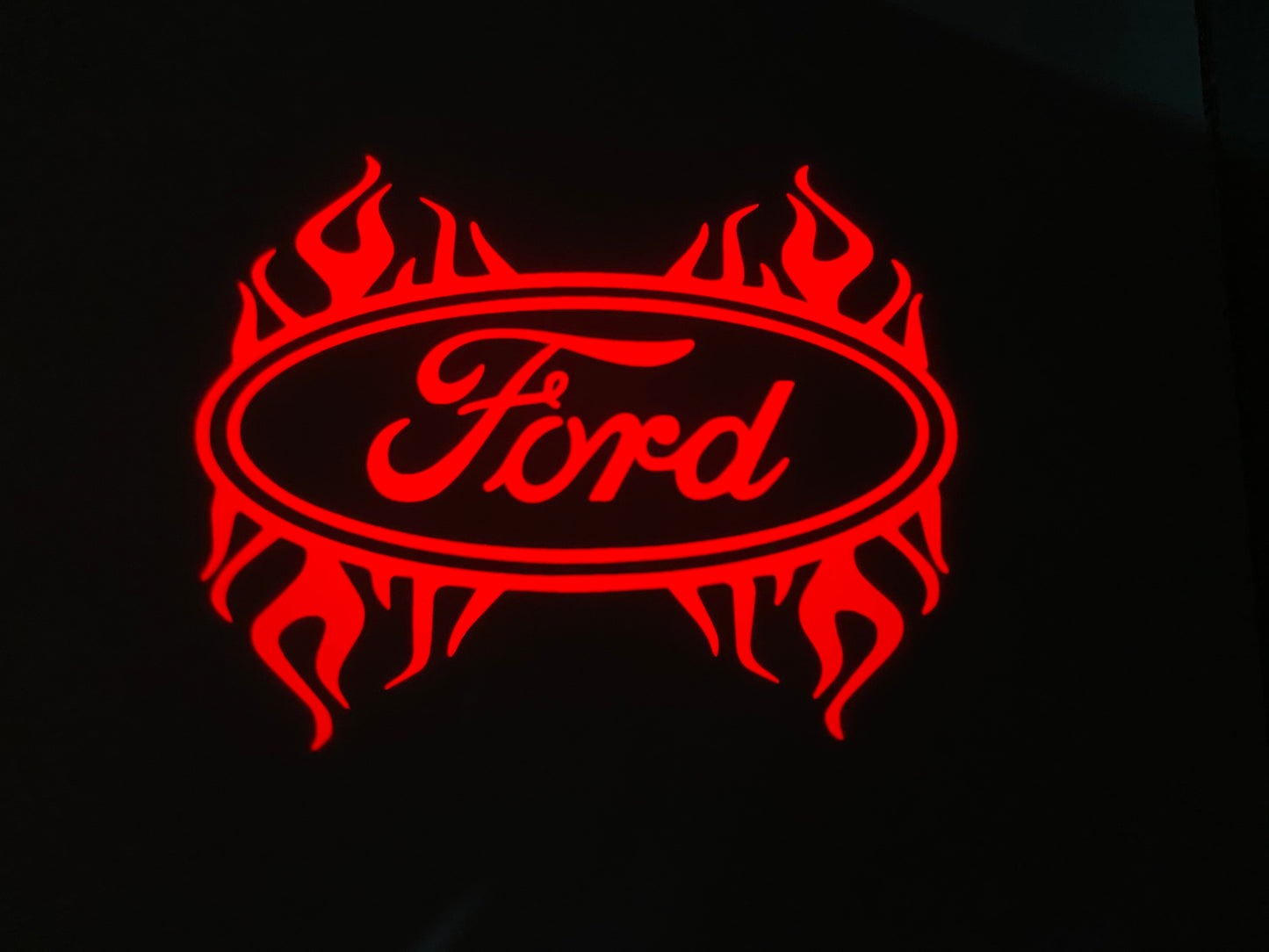 2x Ford Round Mirror light (plug&play) - 24 Logos