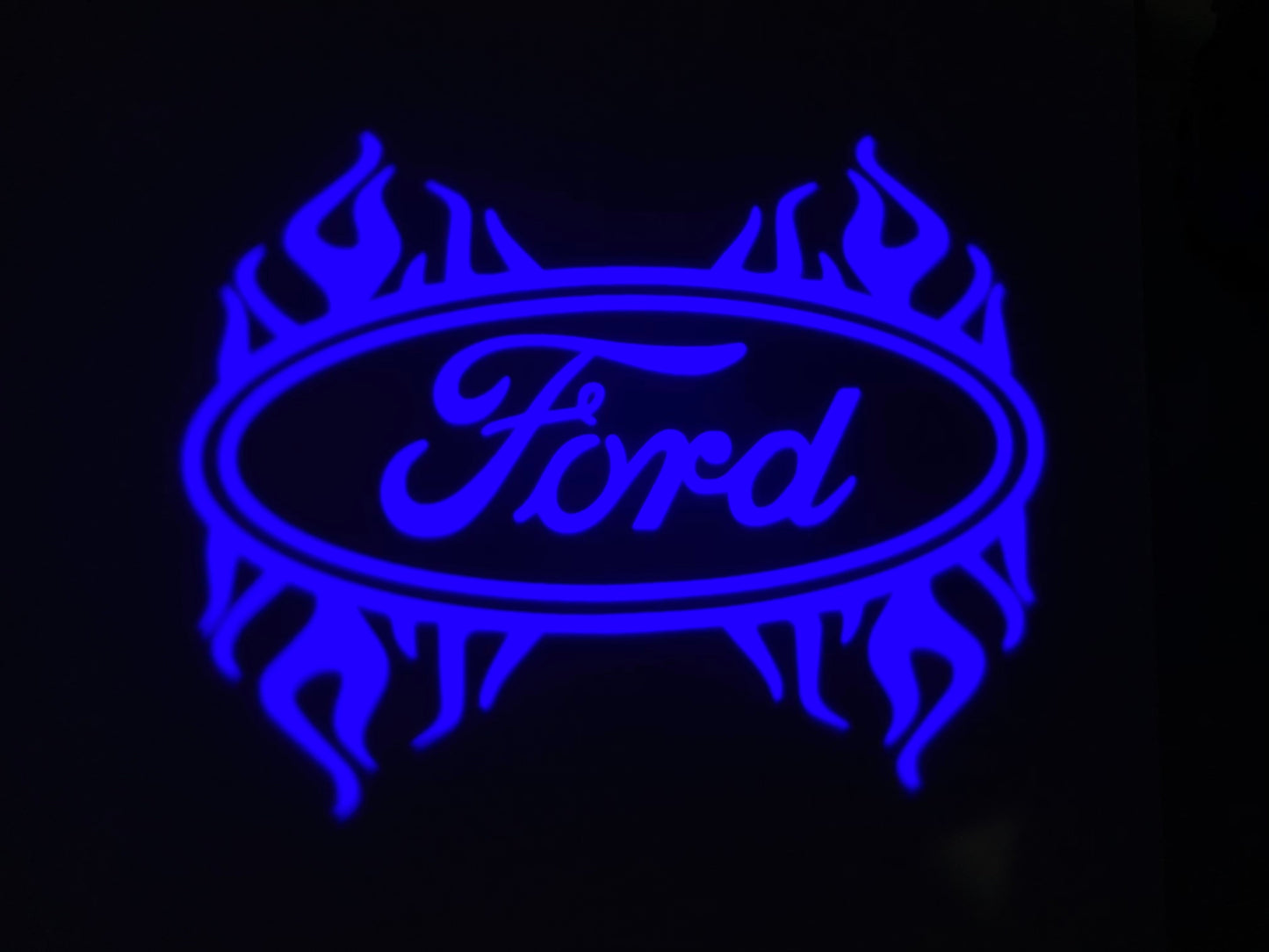 2x Ford Round Mirror light (plug&play) - 24 Logos