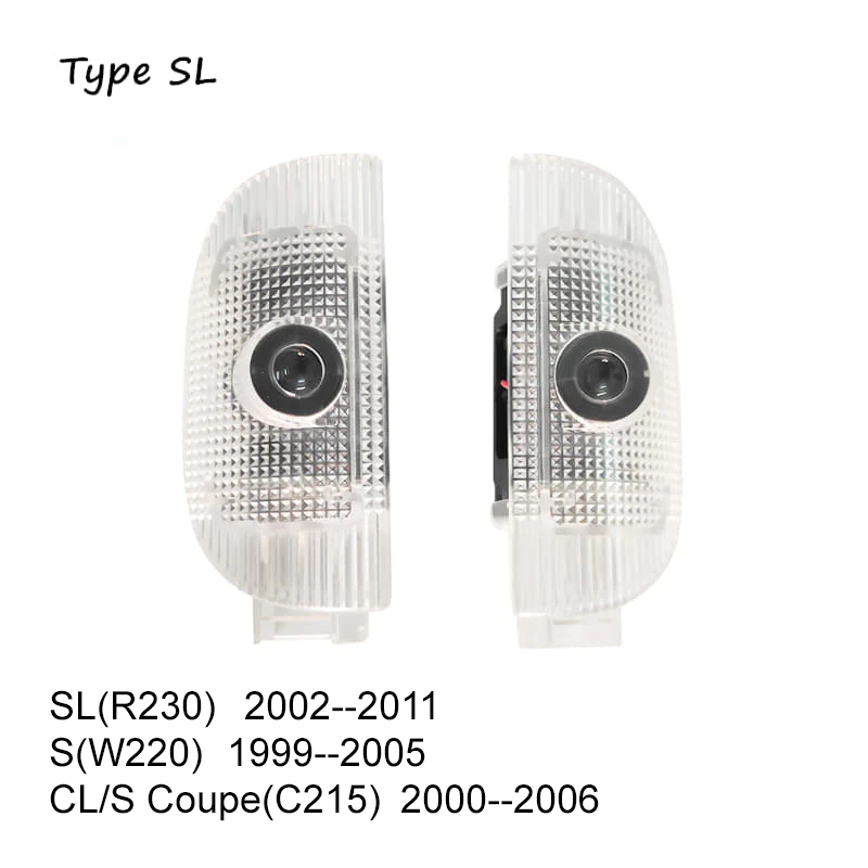 2x Mercedes-Benz DOOR LIGHT (PLUG&PLAY)