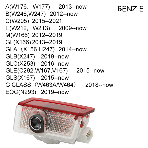 2x Mercedes-Benz DOOR LIGHT (PLUG&PLAY)