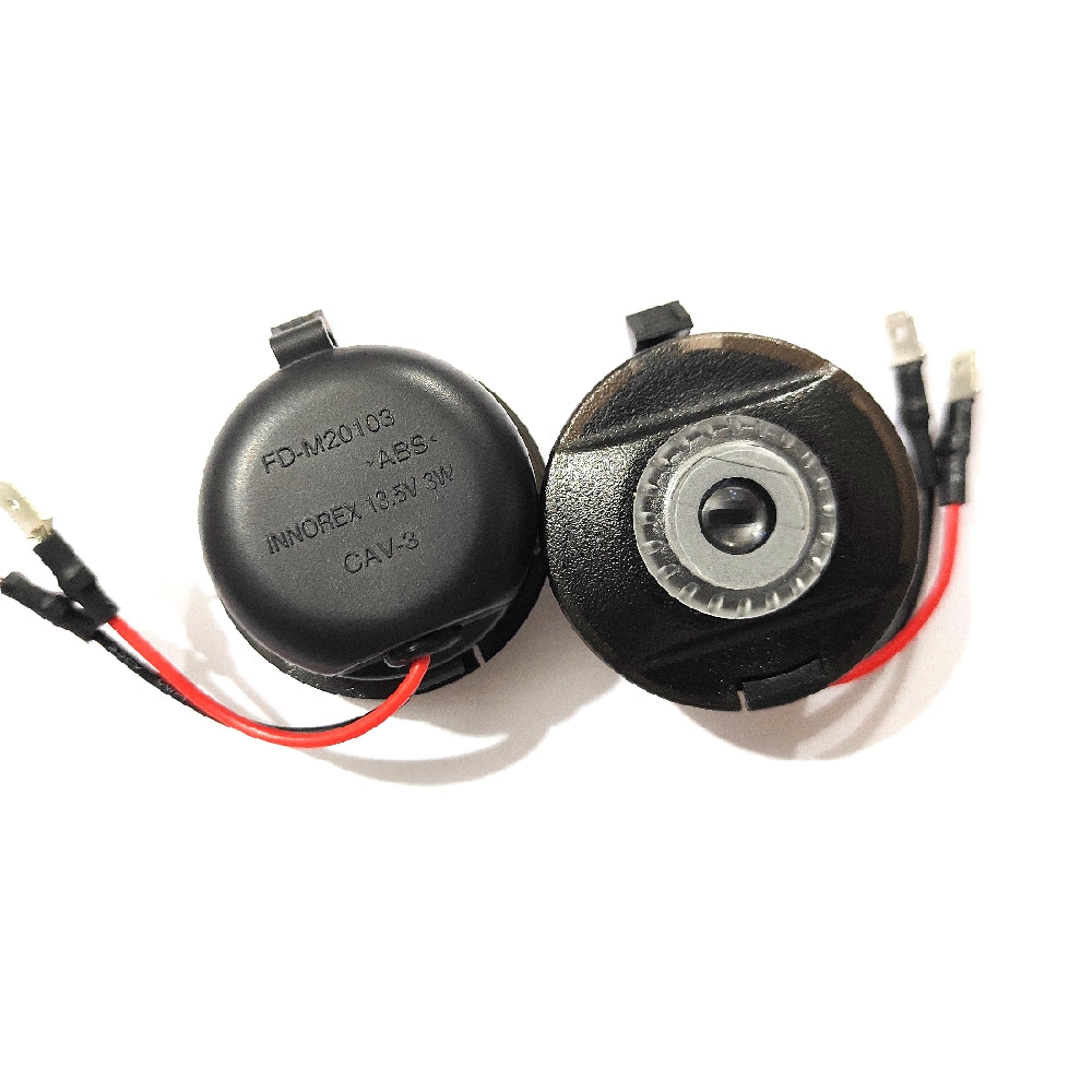 2x Ford Round Mirror light (plug&play) - 24 Logos