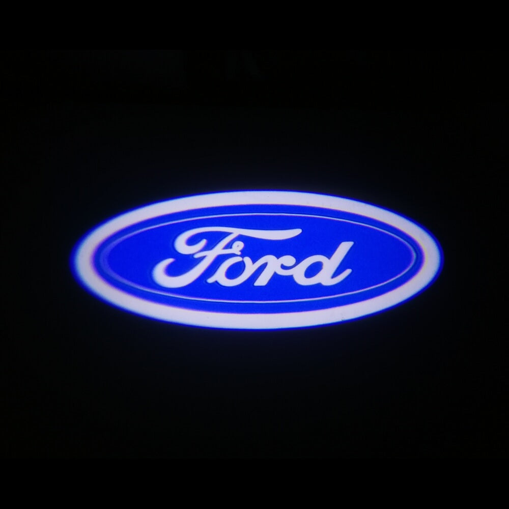 2x Ford Square Mirror light (plug&play) - 10 Logos