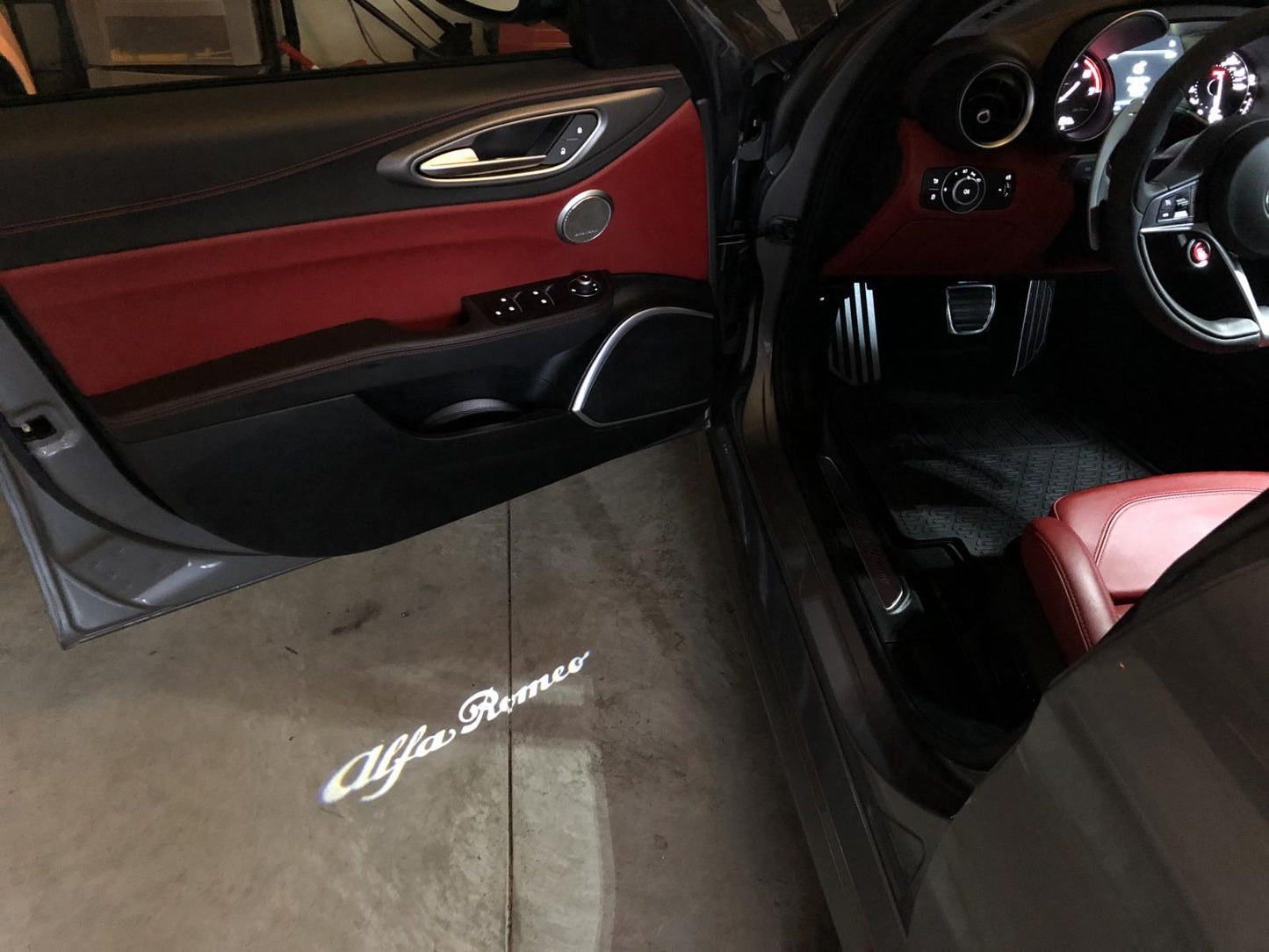 alfa romeo orignal door light projector laser led plug and play 1 year warranty