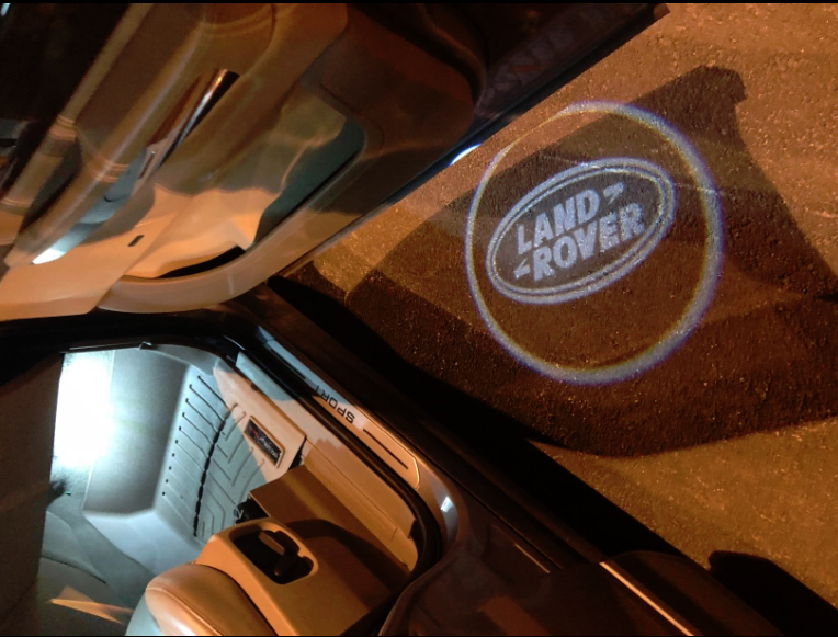 land rover evoque logo door light projector laser led plug&play
