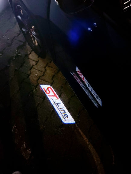 2x Ford Round Mirror light (plug&play) - 24 Logos