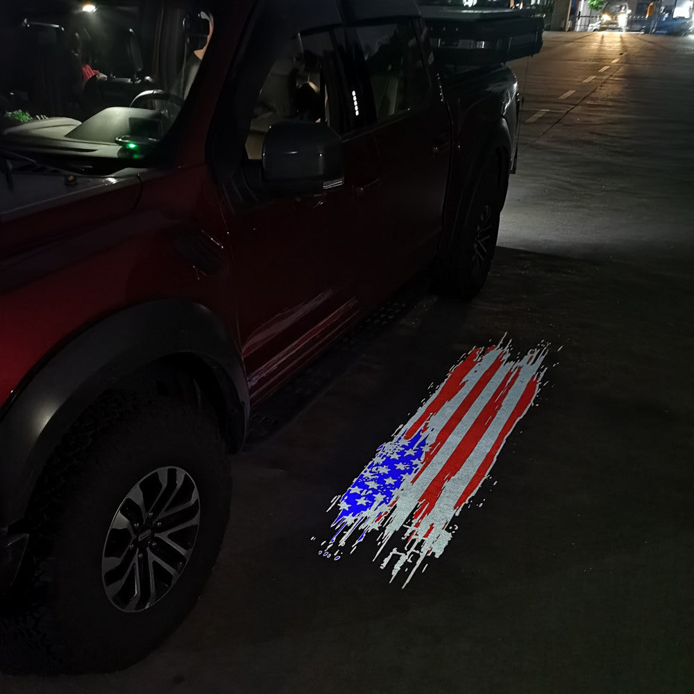 2x Ford F150 Mirror light (plug&play) (2021-Now) - 7 Logos