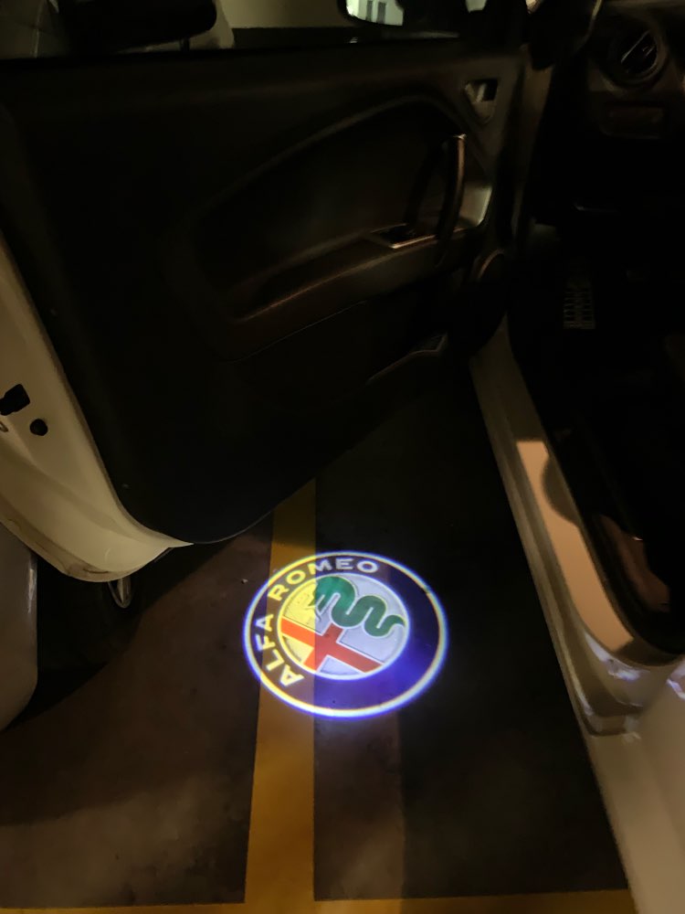 alfa romeo logo door led light projector giulia stelvio mito 159 giulietta brera spider