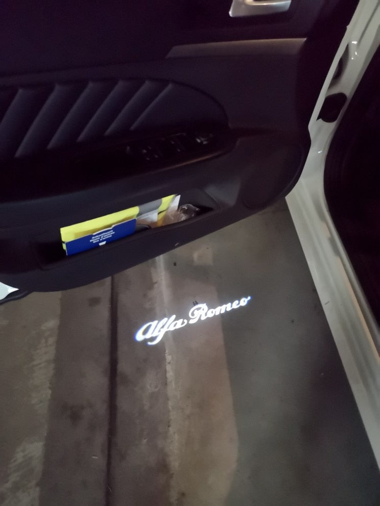 alfa romeo courtesy door light original logo giulia stelvio mito 159 giulietta brera spider 1 year warranty
