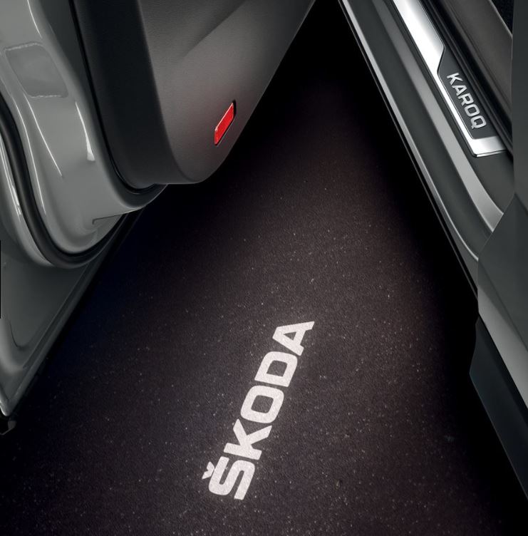 skoda superb welcome door light projector laser led plug&play