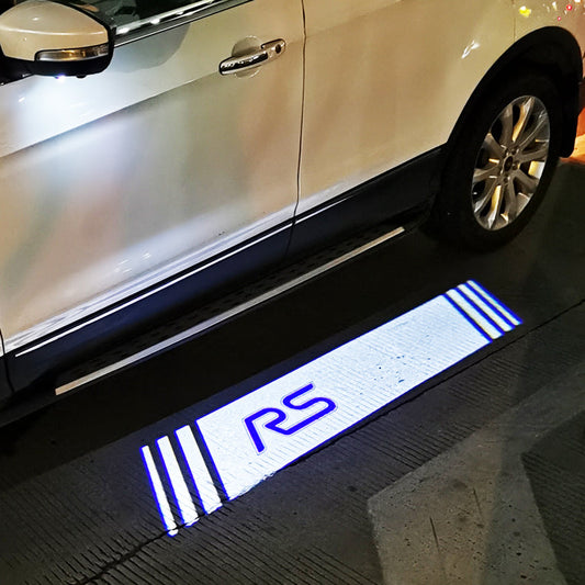 2x Ford Square Mirror light (plug&play) - 10 Logos