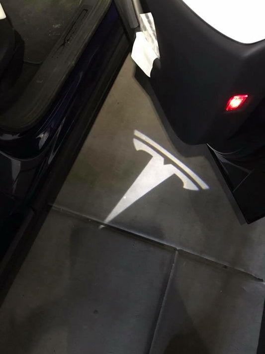 tesla door light projector