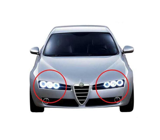 alfa romeo 159 Brera Spider CCFL Angel Eyes 6 Rings Halo Ring Excellent Ultra bright illumination