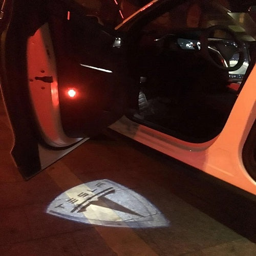 tesla model 3 X S logo door light projector led hologram plug&play 